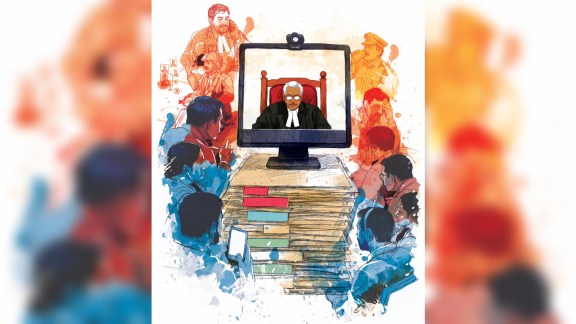 virtual courts, Delhi court hearings, Delhi virtual court hearings, virtual court hearings, Supreme Court, Gujarat High Court, Gujarat High Court Chief Justice Aravind Kumar, Indian express explained, explained news, current affairs