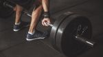 Weightlifting shoes for strength training at the gym