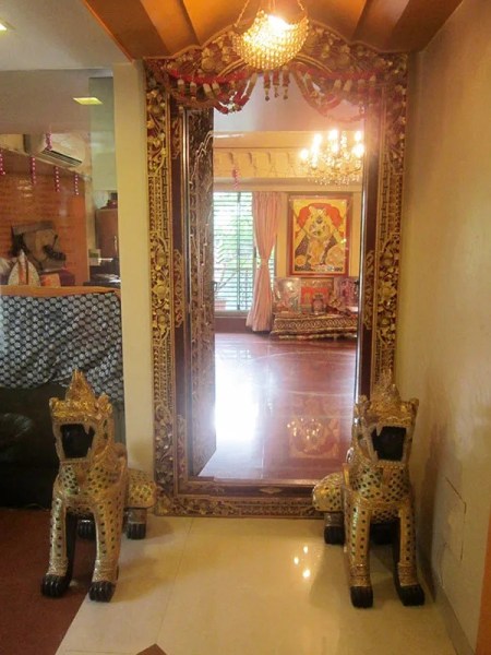 The door that opens to Goddess Kali's temple.