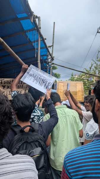 Visuals from a solidarity protest in Guwahati