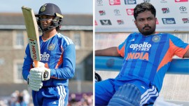 Abhishek Sharma has scored only 191 runs in his last 10 innings while Sanju Samson was ignored for India's Zimbabwe tour. (CREIMAS)
