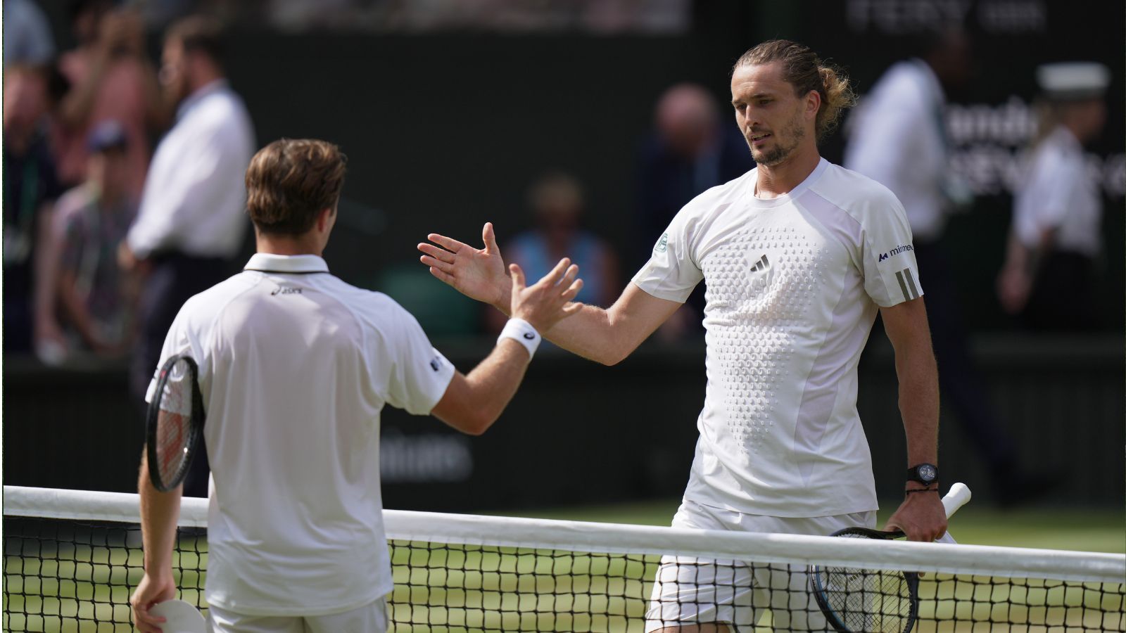 Fery’s wheel of fortitude halted by big-serving Zverev who reaches Wimbledon final