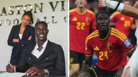 Onana's mother had brought him and his three-year-old sister (in L) from Senegal to Brussels on a Belgian passport. Today, he plays Senegal in the World Cup. (AP Photo)