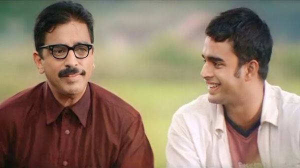 Kamal Haasan and R Madhavan in Ambe Sivam.
