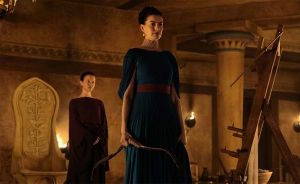 Anne Hathaway as Penelope in The Odyssey.