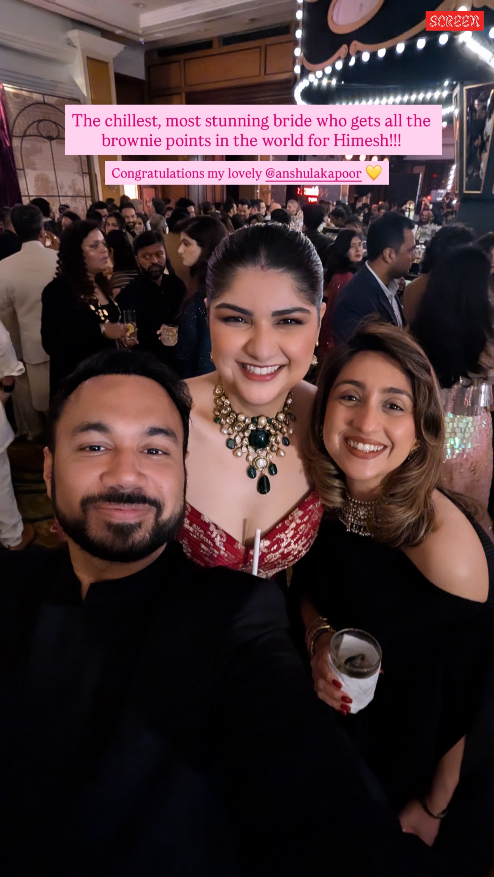 Inside Anshula Kapoor and Rohan Thakkar's wedding reception in Mumbai.