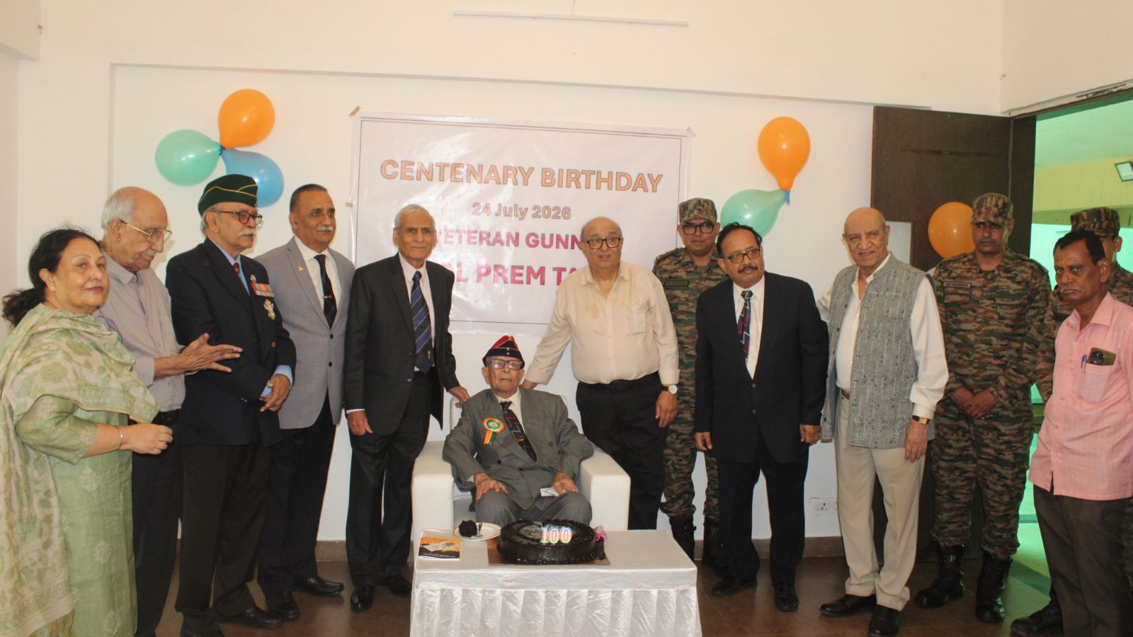 Army honours 100-year-old veteran gunner in Pune who fought 1965 and 1971 wars
