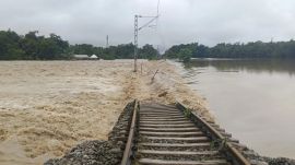Assam flood has severely disrupted rail operations (Image: NFR)
