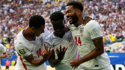 Bukayo Saka is 4th England player to have scored a World Cup hat-trick. (AP Photo)