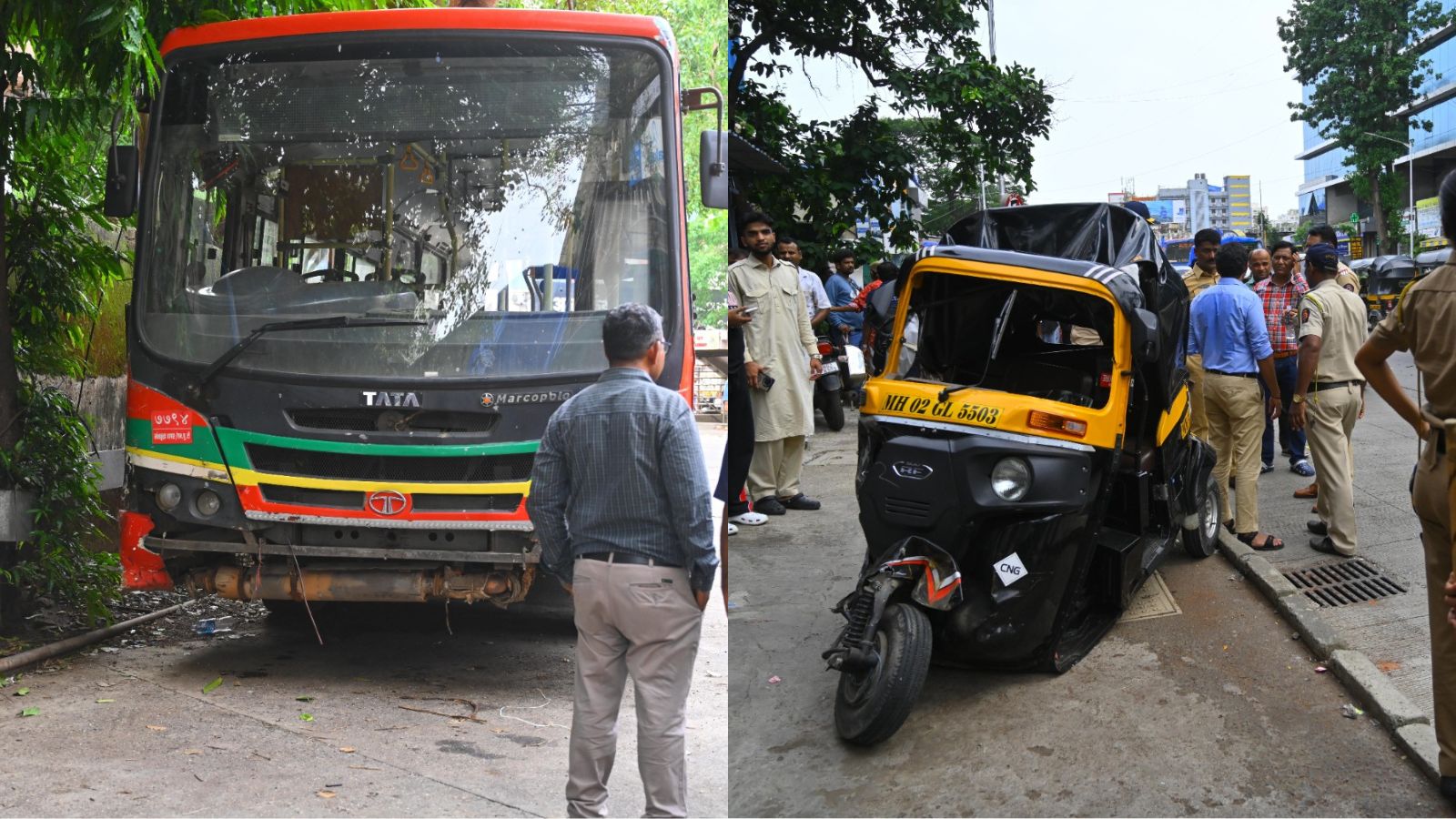 BEST bus suffers brake failure, rams four cars and autorickshaw in Andheri