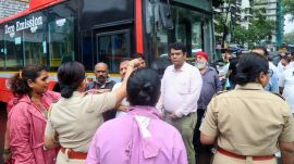   BEST busses mishap, accident