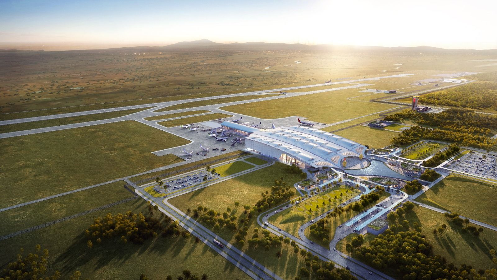 Bhogapuram International Airport is scheduled to open on August 1 (Image: GMR Airports Limited)