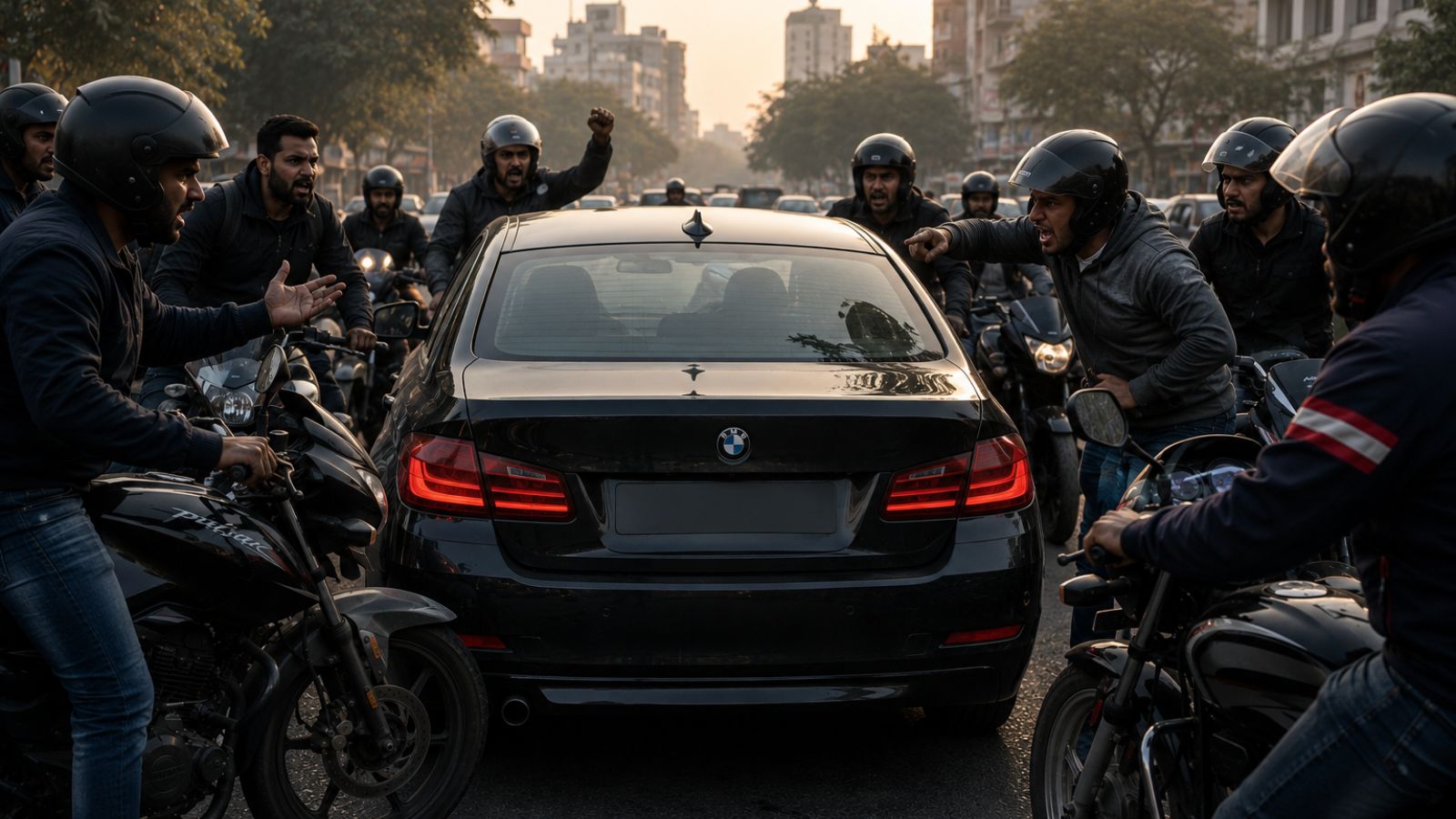 14 bike riders booked for attacking Pune businessman, damaging BMW car