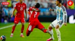 FIFA World Cup 2026, Argentina vs Switzerland Live Score Today: Switzerland's Breel Embolo (7) reacts to a challenge from Argentina's Leandro Paredes which earned him his second yellow card during the World Cup quarterfinal football match. (AP Photo. (AP Photo)