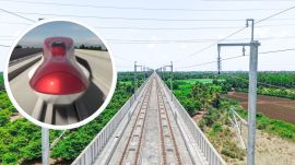 Mumbai-Ahmedabad Bullet Train corridor will get India's first high-speed electrification system capable of supporting trains at 320 kmph. (Image: NHSRCL)