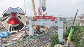 India's first bullet train project hits milestone as NHSRCL completes 13 portal beam launches in Ahmedabad (Image: NHSRCL)