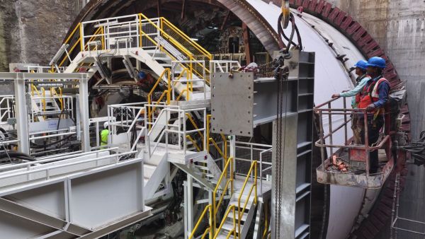 India's largest rail Tunnel Boring Machine starts excavation from Vikhroli for Mumbai-Ahmedabad bullet train project (Image: NHSRCL)