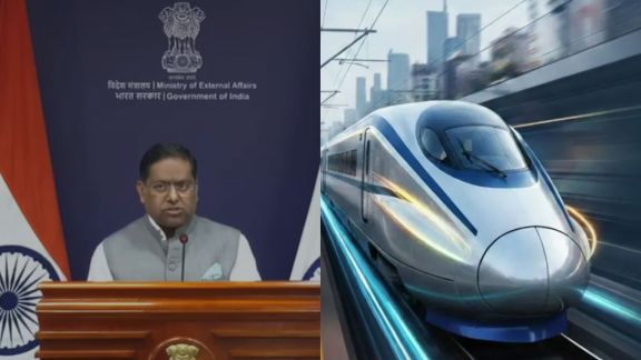 The Mumbai-Ahmedabad bullet train will initially operate with Indian high-speed trains, while Japan will introduce its next-generation E10 Shinkansen in 2030. (Image: MEA/Image generated using AI)