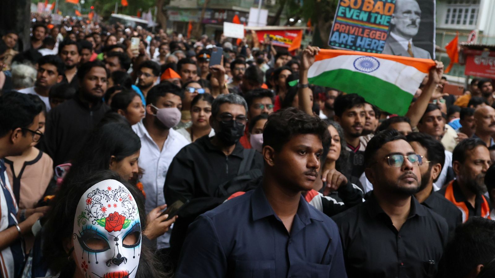 CJP protest: Protesters gather at Mumbai’s Shivaji Park over Sonam Wangchuk detention