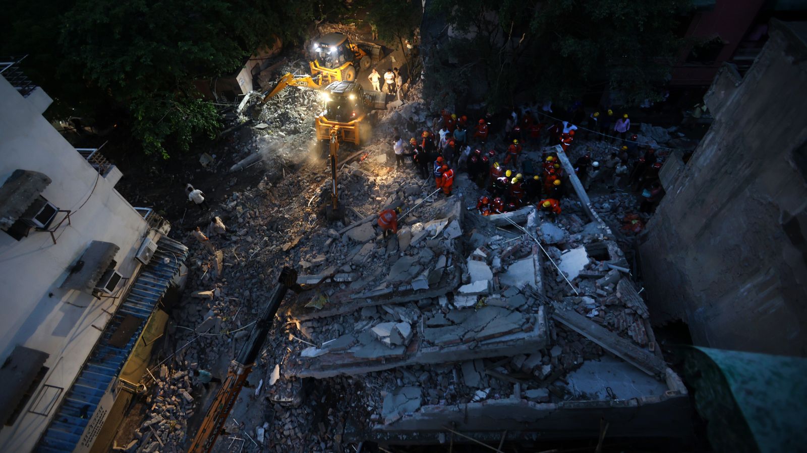 3 killed as two buildings collapse in Delhi’s Rohini after heavy rain