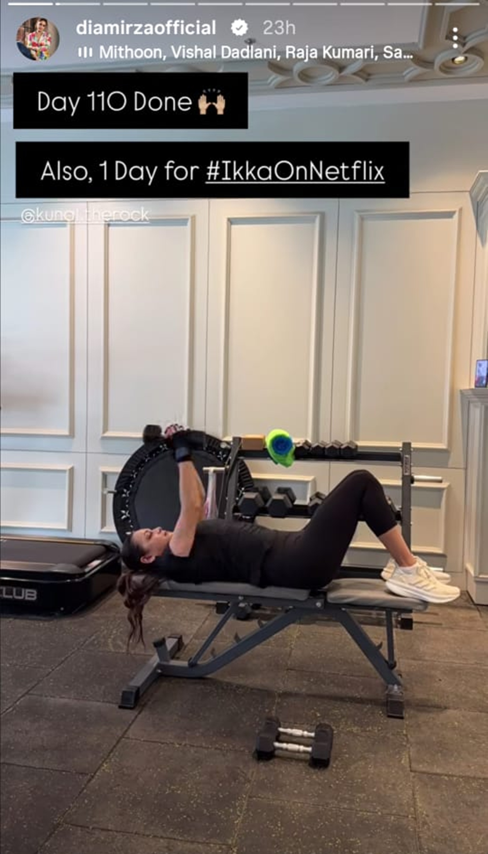 Dia Mirza workout