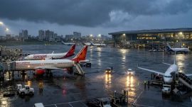 Mumbai rains have affected flight operations (Image generated using AI)