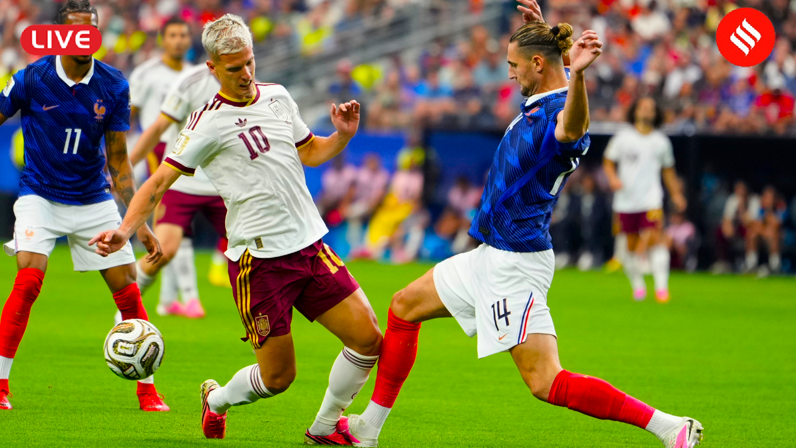 France vs Spain Live Score Today: FIFA World Cup 2026 Semifinal Match Updates | Oyarzabal scores penalty to give ESP 1-0 lead