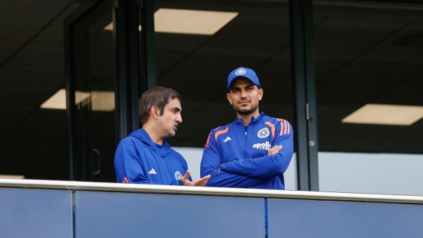 Gautam Gambhir Head Coach of India and Shubman Gill (C) of India during a training session at the Edgbaston, Birmingham, England on July 13, 2026. Photo: Deepak Malik / CREIMAS for BCCI