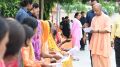 Uttar Pradesh CM Yogi Adityanath holds Janata Darshan in Gorakhpur