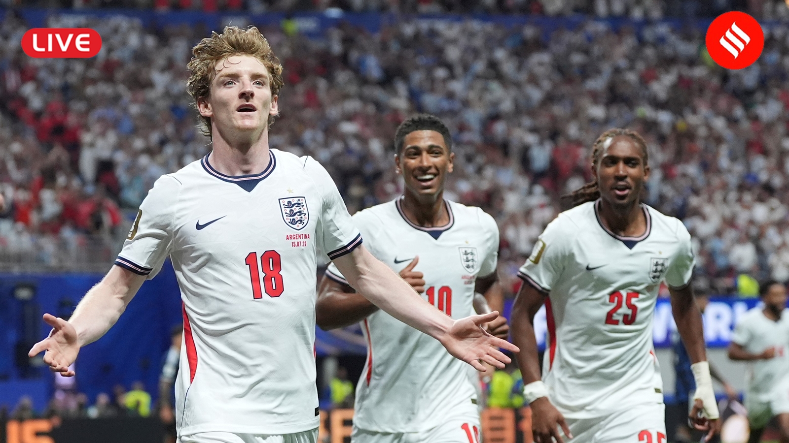England vs Argentina Live Score, FIFA World Cup 2026 Semifinal