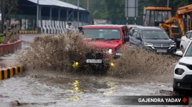 Heavy rain leaves several parts of Gurugram waterlogged
