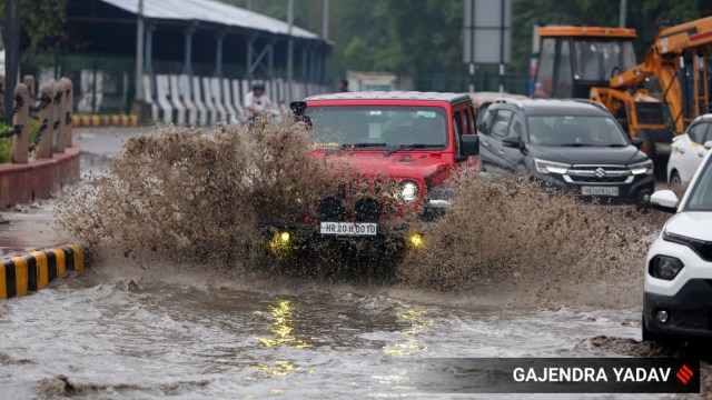 Heavy rain leaves several parts of Gurugram waterlogged