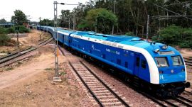 Hydrogen Train safety monitoring, Hydrogen Train auto shutdown, Hydrogen Train leak detectors, Jind railway station, Narendra Modi, hydrogen-powered train, Indian express news, current affairs