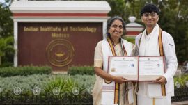 Jigisha, Aditya at IIT Madras convocation