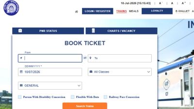 The new IRCTC website beta will introduce key upgrades to improve ticket booking speed, user experience and overall platform performance. (Image: IRCTC Website)