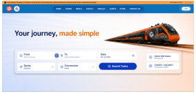 New IRCTC beta website launched with simplified interface for online train ticket booking. (Special Arrangements)