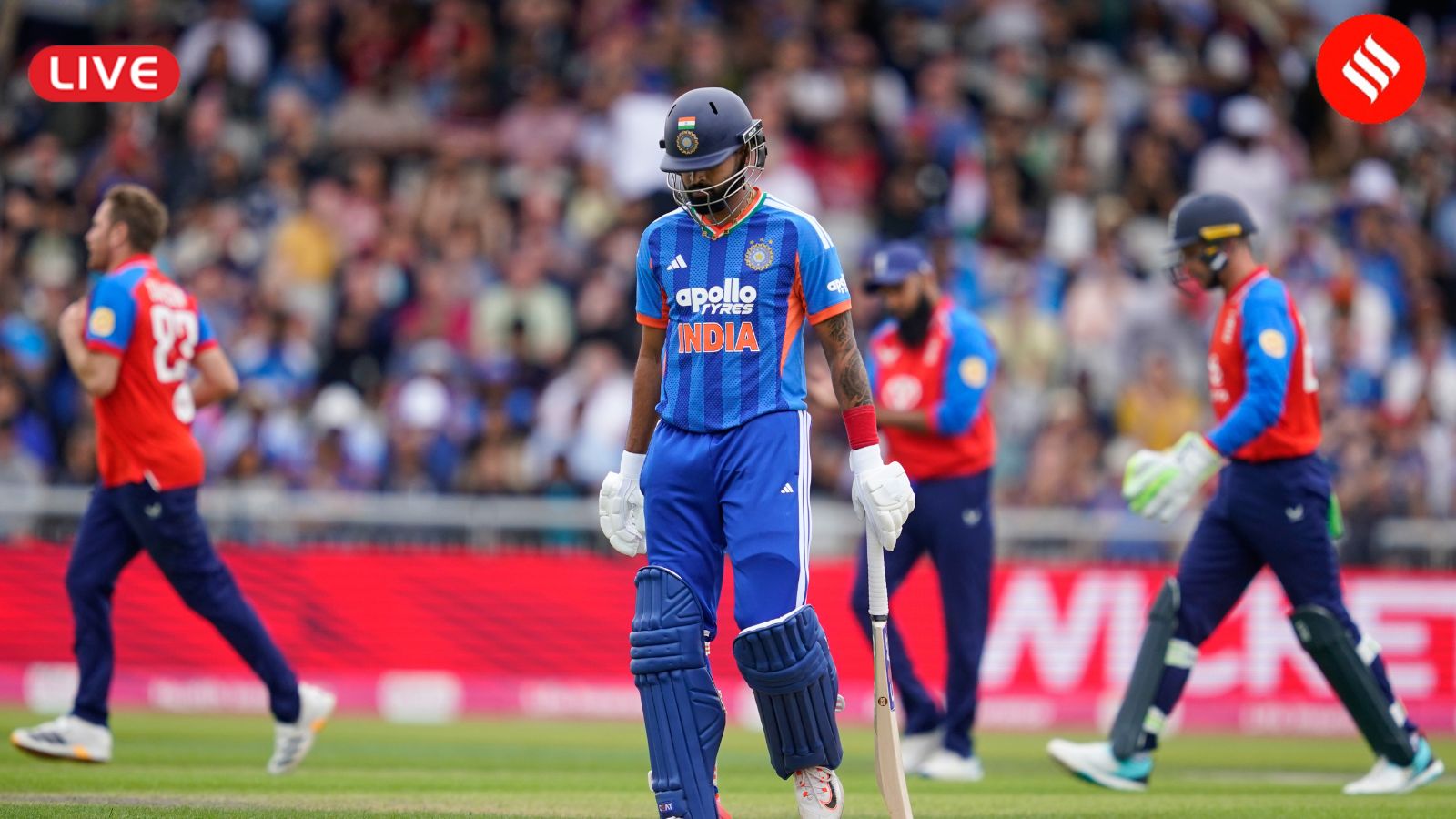 India vs England 2nd T20I Live Score: Axar Patel departs for IND vs ENG at Manchester
