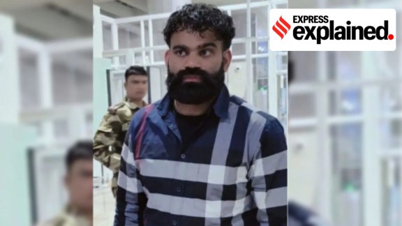 According to US federal indictments, a Punjab police officer worked with members of the Jaggu Bhagwanpuria (in photo) organised crime group to target perceived rivals with false accusations and demands for money. (File Photo)