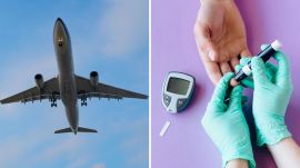 Jet lag after a long-haul flight and blood sugar