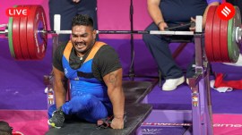 Glasgow Commonwealth Games day 2: Jhandu Kumar won bronze in men's heavyweight para powerlifting. (PTI Photo)