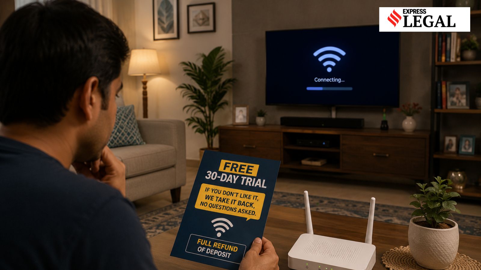 Man wins Rs 14,000 after internet provider denies full refund under '30-day trial' offer