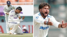 Kuldeep Yadav and Manav Suthar could likely contend for one spinner's spot in India's Test tour of Sri Lanka. (BCCI)
