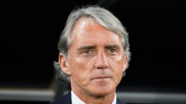 Mancini, who had 36 caps for Italy in his playing career, previously managed the team between 2018 and 2023, taking over when they failed to qualify for the World Cup for the first time since 1958 under Gian Piero Ventura. (AP Photo)
