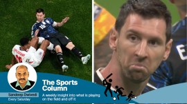 England didn't lose because of Bellingham winding up Messi but he was guilty of misjudging the depth of the still water he had blindly walked into. (AP Photo)