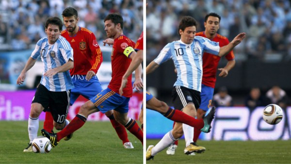 Messi opened the scoring in Argentina's 4-1 win against Spain in their last meeting in 2010. (Reuters Photo)