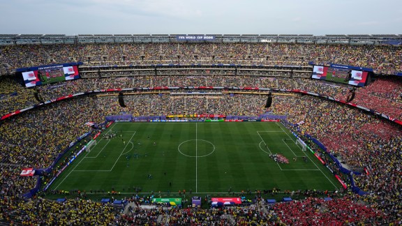 The MetLife Stadium in New Jersey which will host the Argentina vs Spain FIFA World Cup final last hosted a match on July 5 involving Norway and Brazil. (AP Photo)