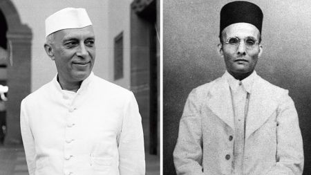 nehru, v d savarkar