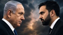 Israeli Prime Minister Benjamin Netanyahu and New York City Mayor Zohran Mamdani. (AI-generated image)