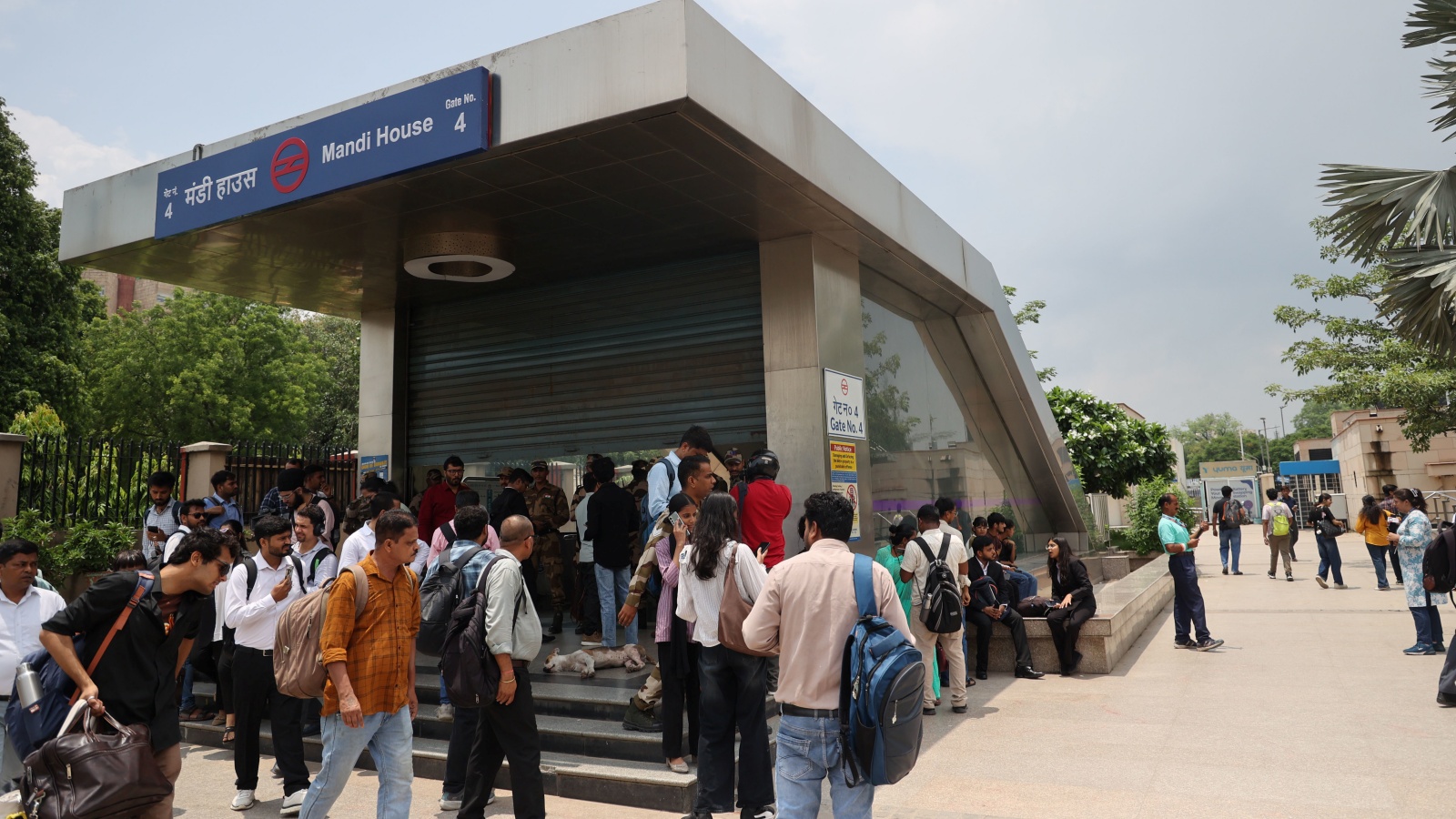 Chaos, frustration among commuters as 16 key Metro stations around Jantar Mantar shut | Delhi News