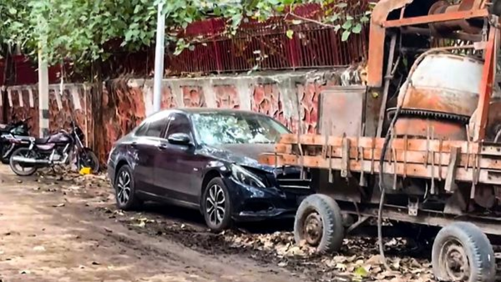 'Who will take care of us now?': Kin demand justice after speeding Mercedes mows down man on scooter